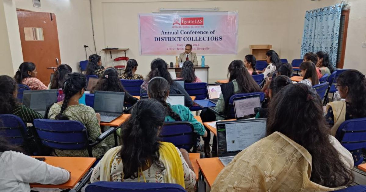 Ignite IAS Hyderabad hosts Mock Annual Conference of District Collectors for their Students on National Civil Services Day